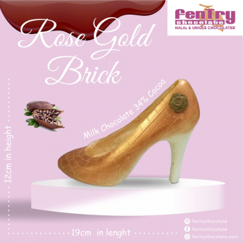 Rose Gold Brick Heel Shoe...