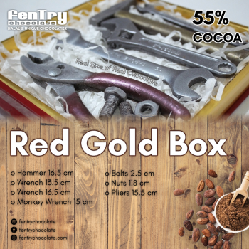 Red Gold Box Tools Chocolate